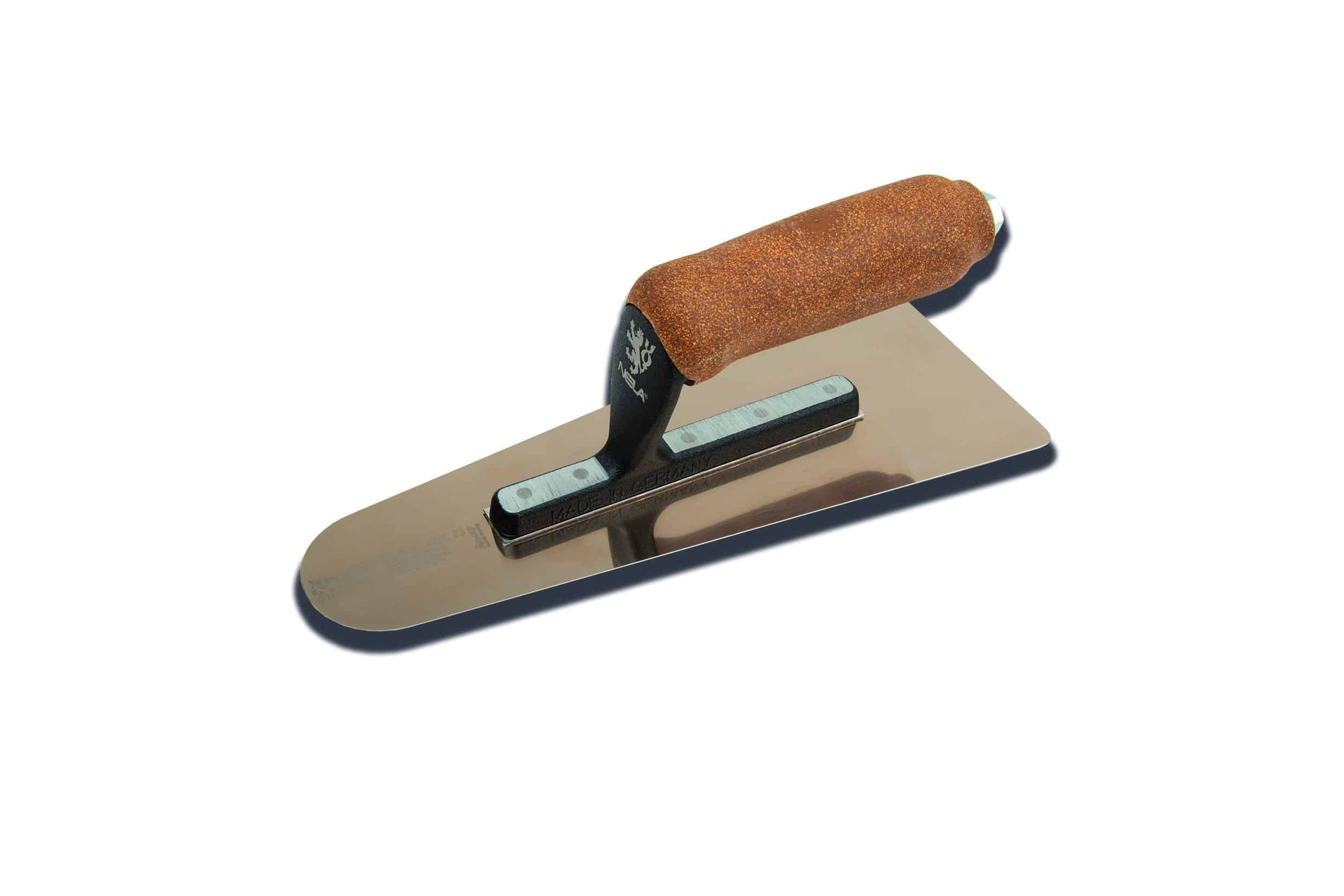NELAFLEX II GOLD Venetian Finishing Trowel 240 x 95/50mm Trapezoidal Shape - Rounded Front